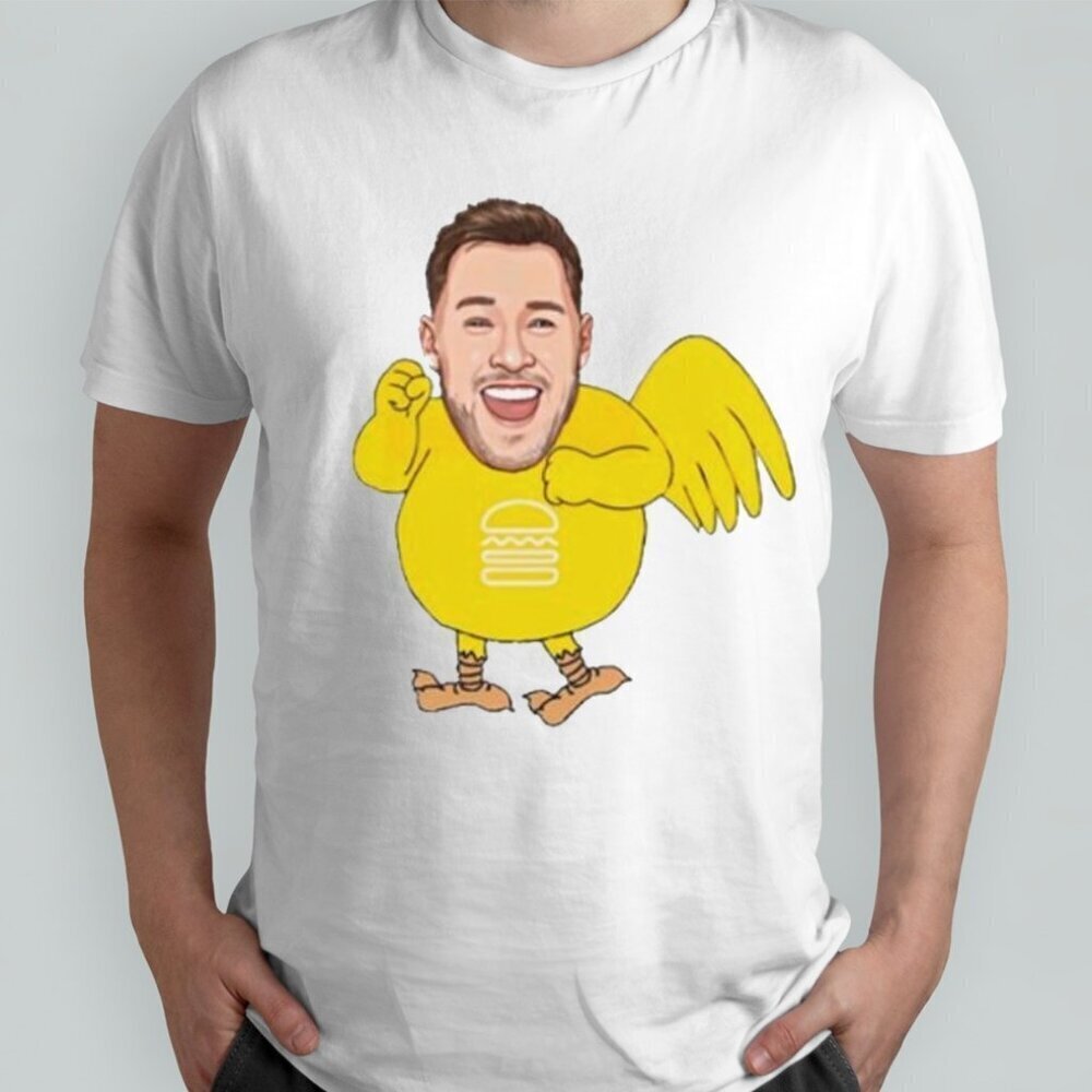Will Compton Chicken Burger Graphic T-Shirt Funny Meme Gift Casual Streetwear